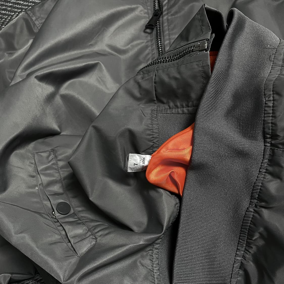 빈티지 나일론 블루종 MA-1 항공 점퍼o 5136 상품이미지4