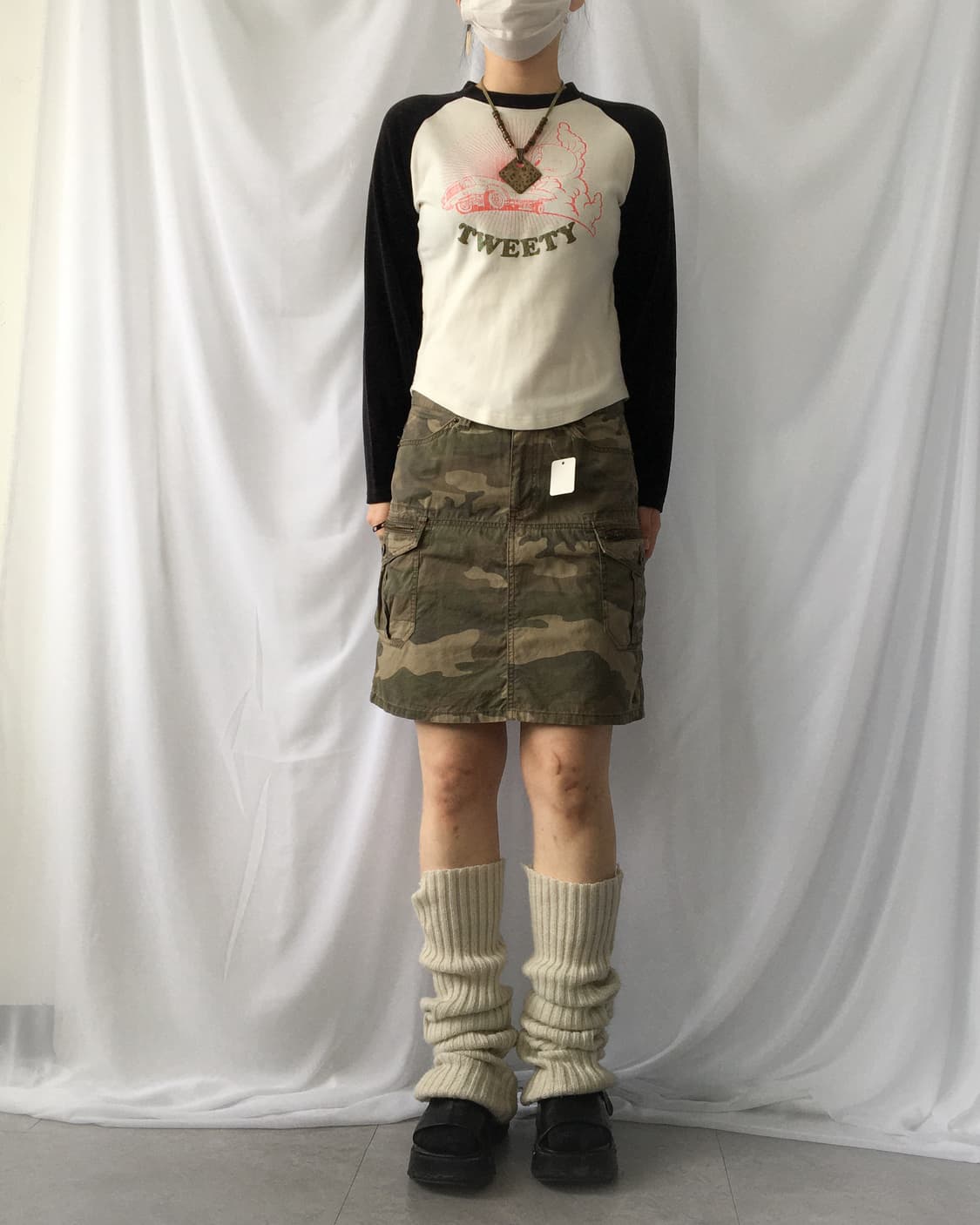 Camo pattern mini skirt 상품이미지4