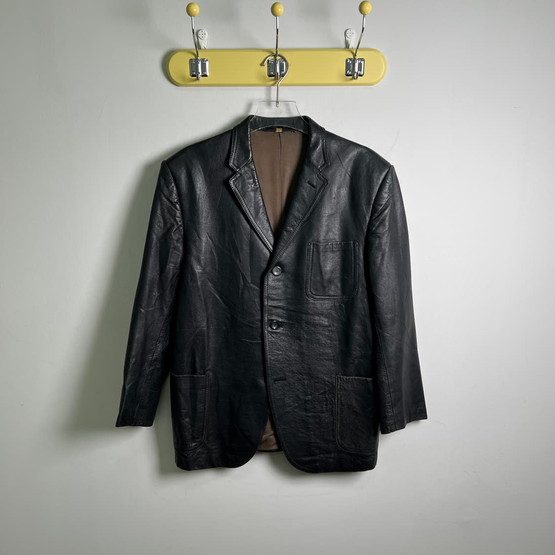 VTG 빈티지 블랙 양가죽 블레이저 M 상품이미지1