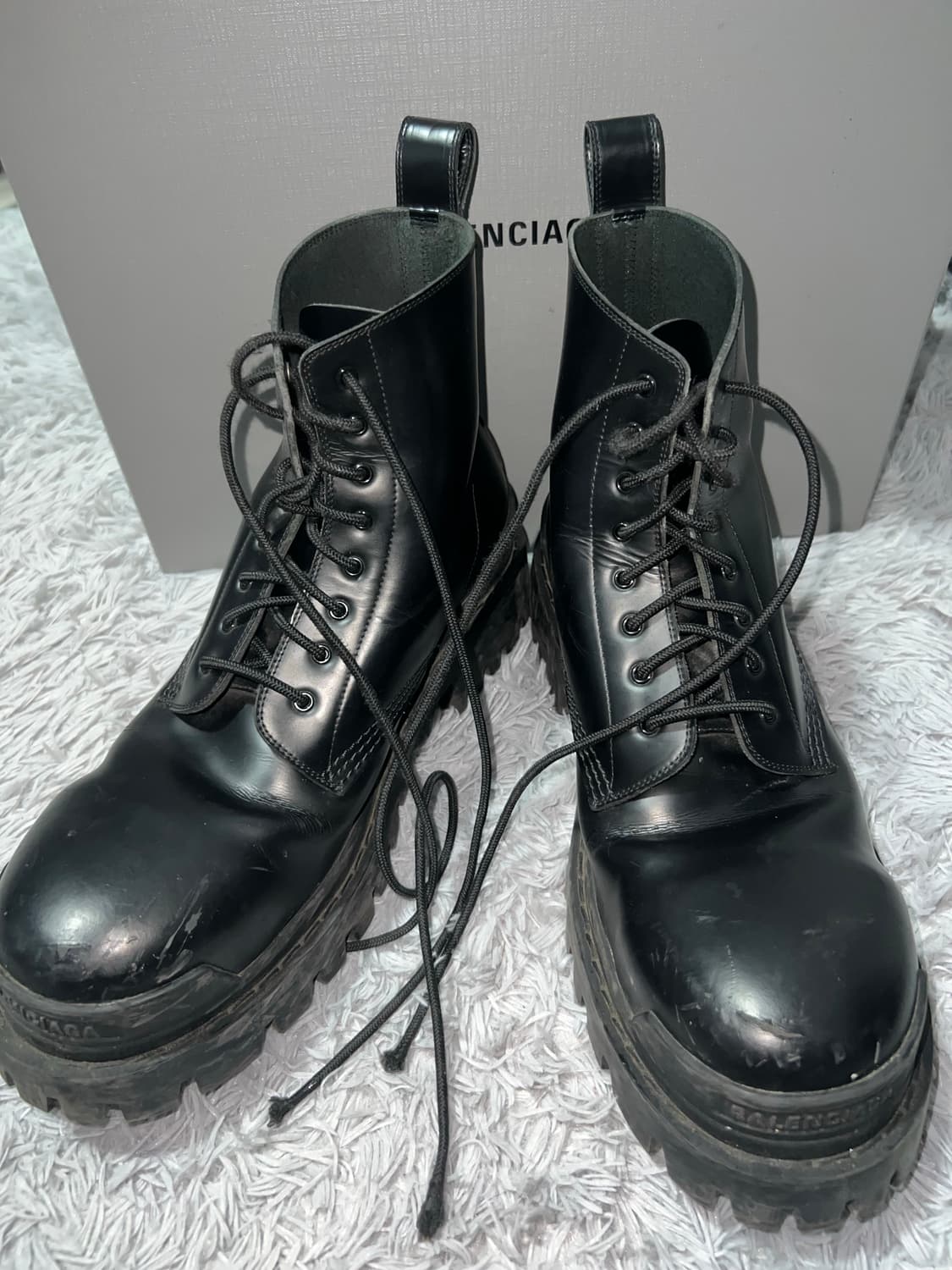 발렌시아가 스트라이크 레이스업 부츠 43사이즈 풀박스 상품이미지2