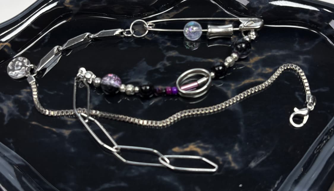 핸드메이드 비즈 목걸이 Clivette 004 상품이미지6