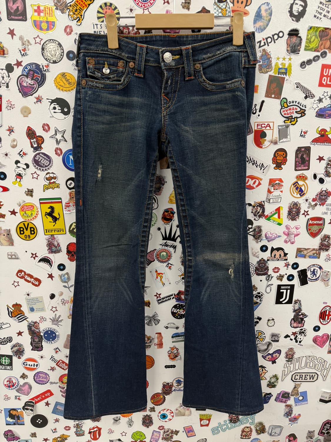 트루릴리젼 y2k 부츠컷 데님팬츠 27 사이즈 상품이미지1