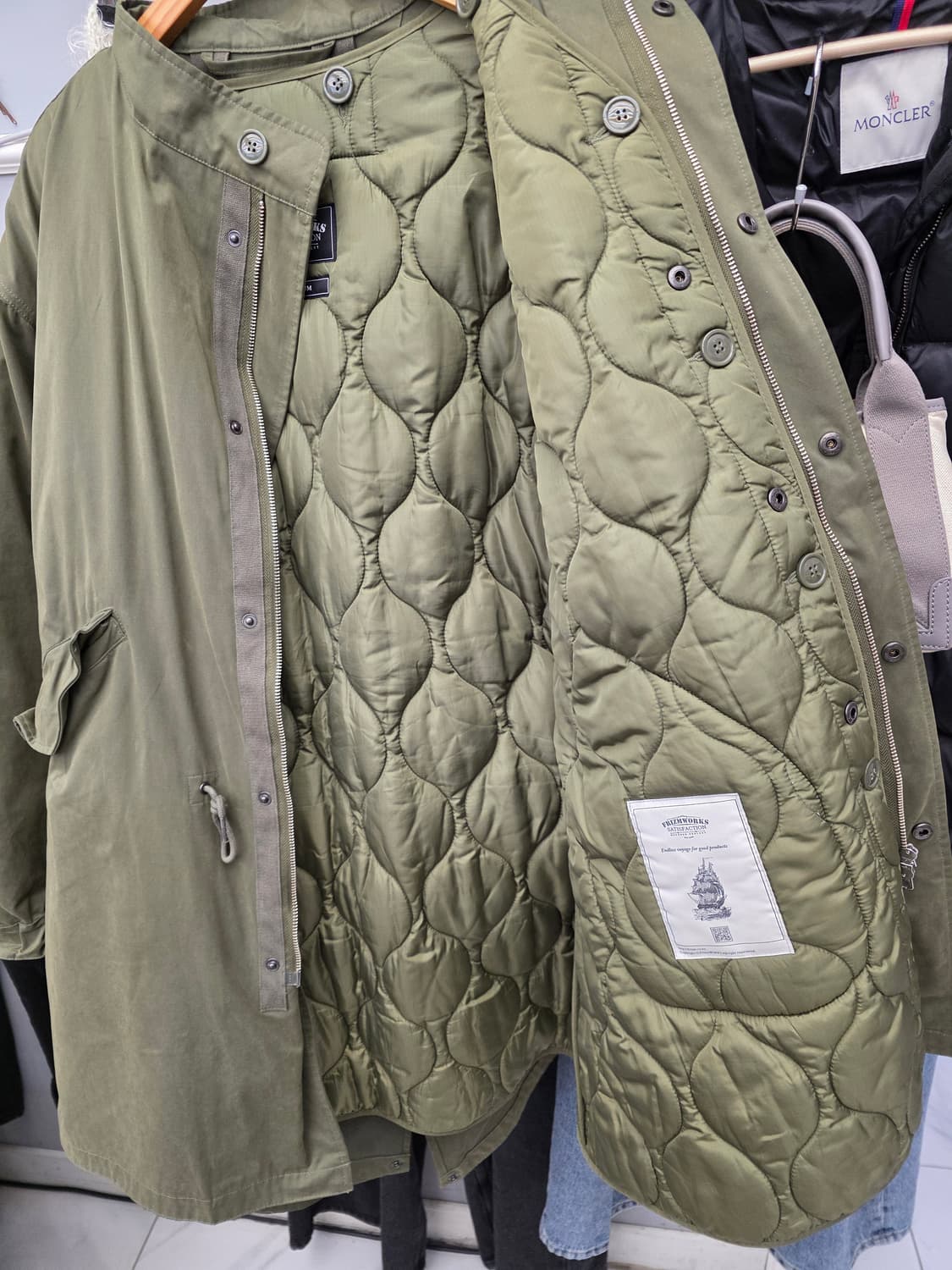 프리즘웍스 피쉬테일 야상 M 상품이미지4