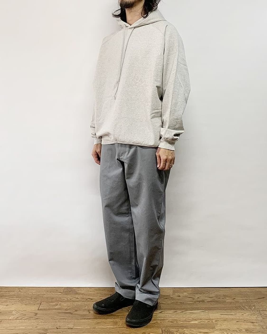 오라리 슈퍼 소프트 스웻 빅 풀오버 파카 탑그레이 4사이즈 판매합니다 상품이미지2