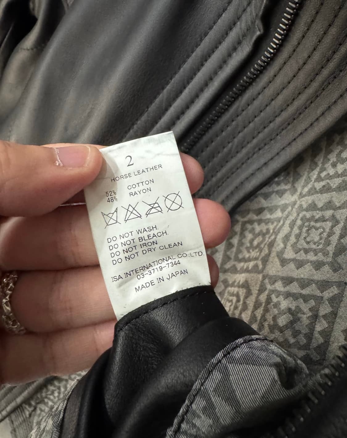 wizzard 하이넥 말가죽 자켓 상품이미지3