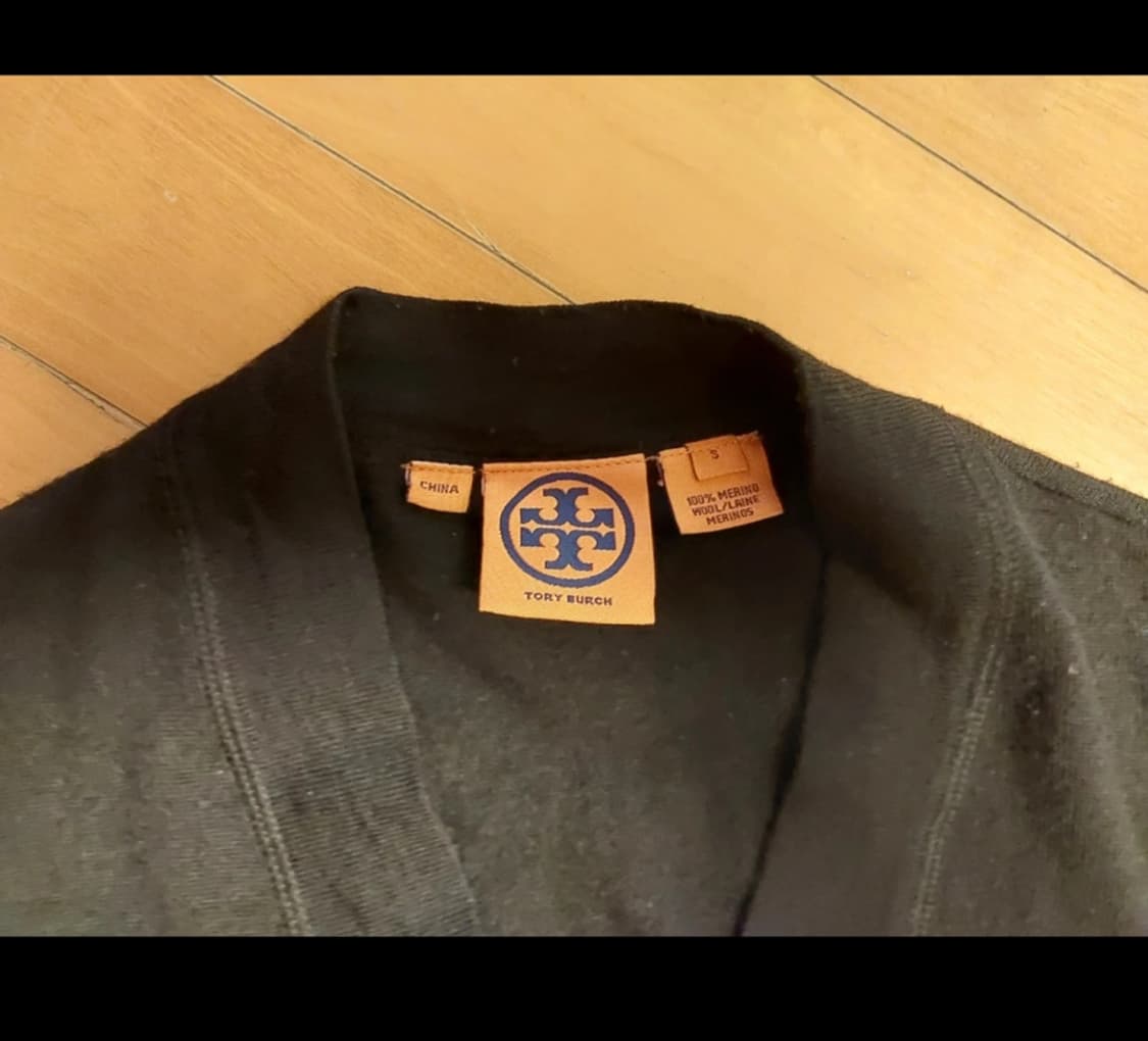 토리버치 블랙메리노울 가디건 S 상품이미지3