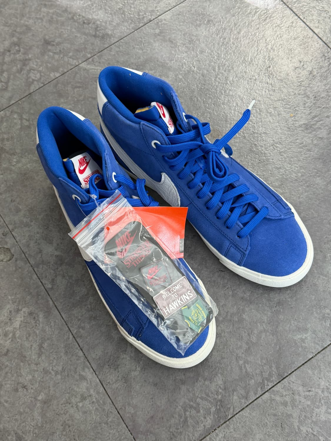 새제품 나이키 블레이져 기묘한이야기 미드 하이탑 블루 265 상품이미지3