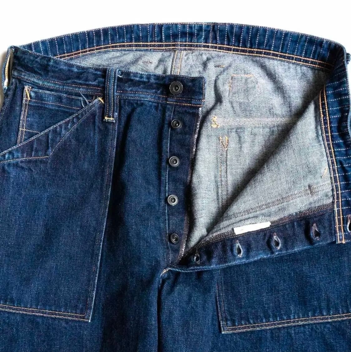 프리휠러스 유니온 스페셜 롱쇼어맨 데님팬츠 34 상품이미지3