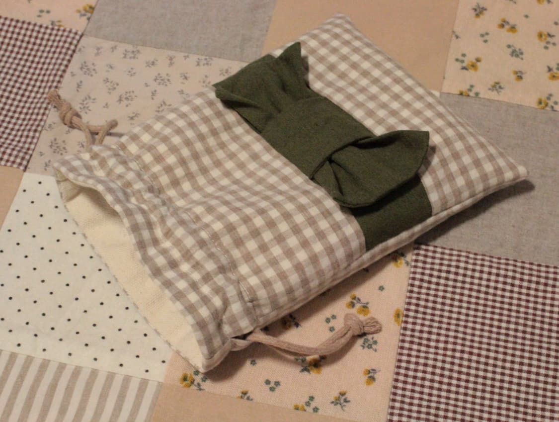 핸드메이드 리본 스트링 파우치 상품이미지4