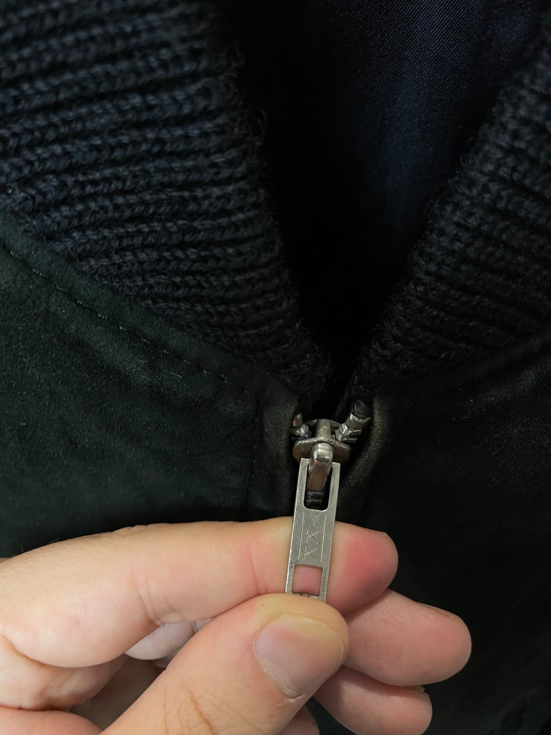 (M) jpn 딥그린 스웨이드 블루종 자켓 상품이미지8