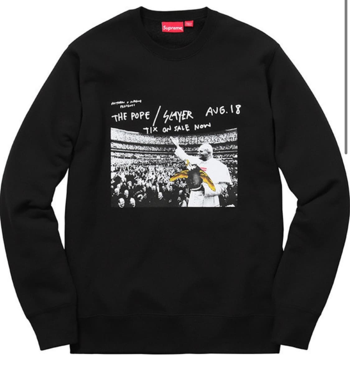 슈프림 교황 맨투맨 L 상품이미지1