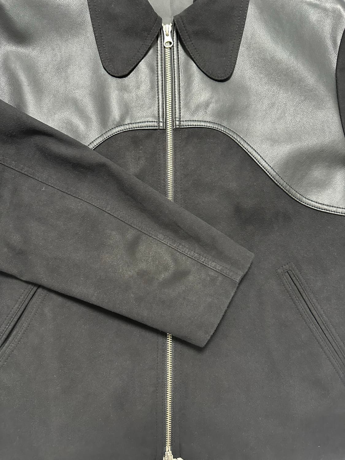 [unisex1] 문선 웨스턴 스웨이드 자켓 블랙 상품이미지5