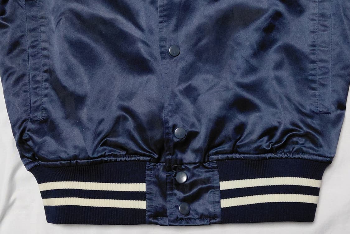 90s 미즈노 x MLB 뉴욕 양키스 사틴 스타디움 자켓 (160/S~M 상품이미지3