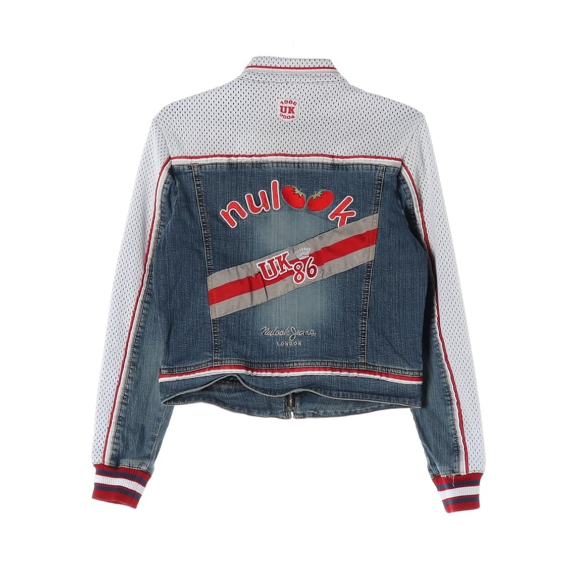 NULOOK Y2K 메쉬 데님 자켓 L 상품이미지3