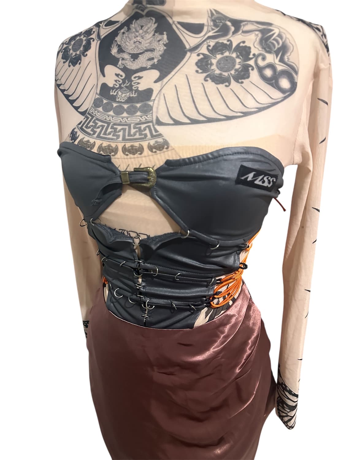 y2k 아방가르드 코르셋 원피스 상품이미지2