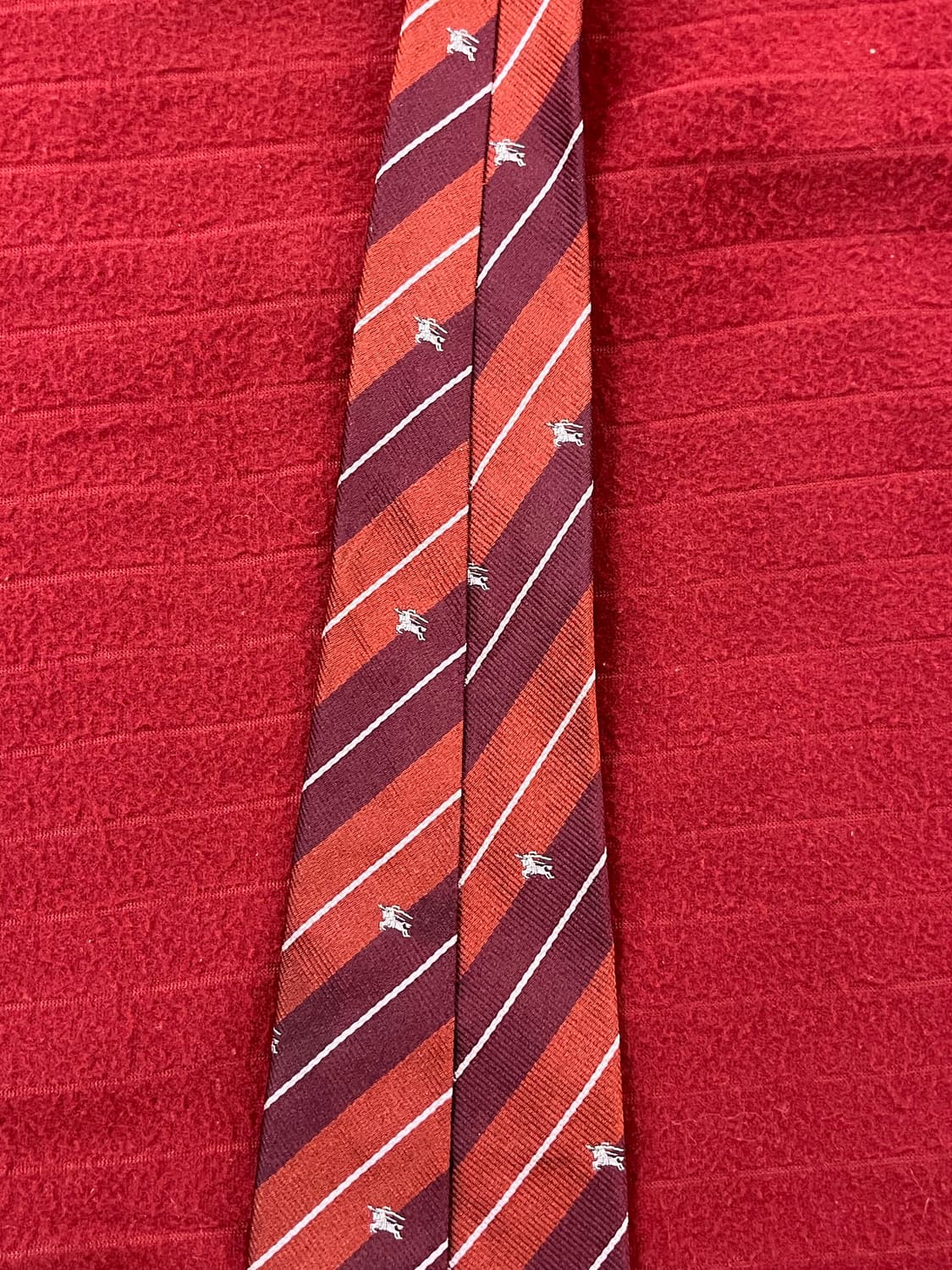 버버리 스트라이프 넥타이 버건디 #csz3071 상품이미지8