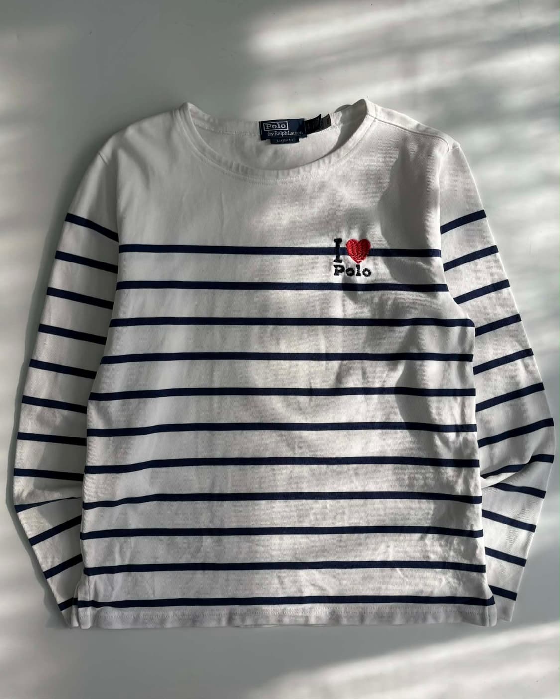 [S] 폴로 랄프로렌 신형 아이러브 폴로 스트라이프 롱슬리브 셔츠 상품이미지1