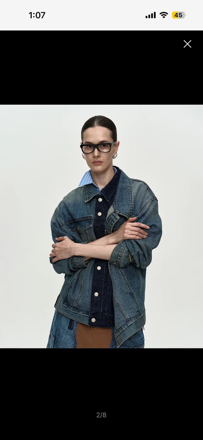 앤더슨벨 레이어드 데님 자켓 xl 상품이미지1
