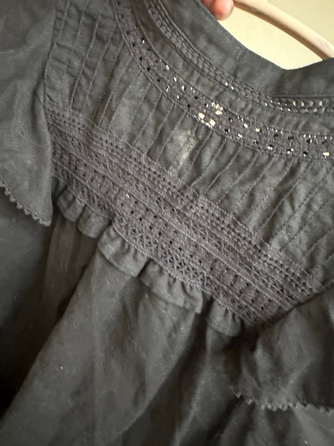 빈티지 블랙 레이스 민소매 블라우스 상품이미지1