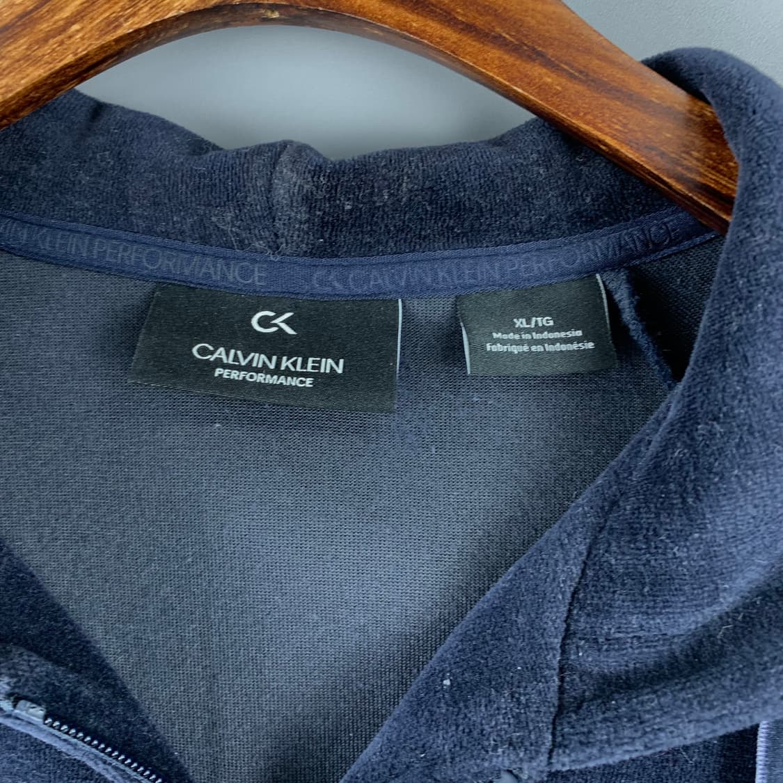 캘빈클라인 네이비 벨루어 후드집업 상품이미지7