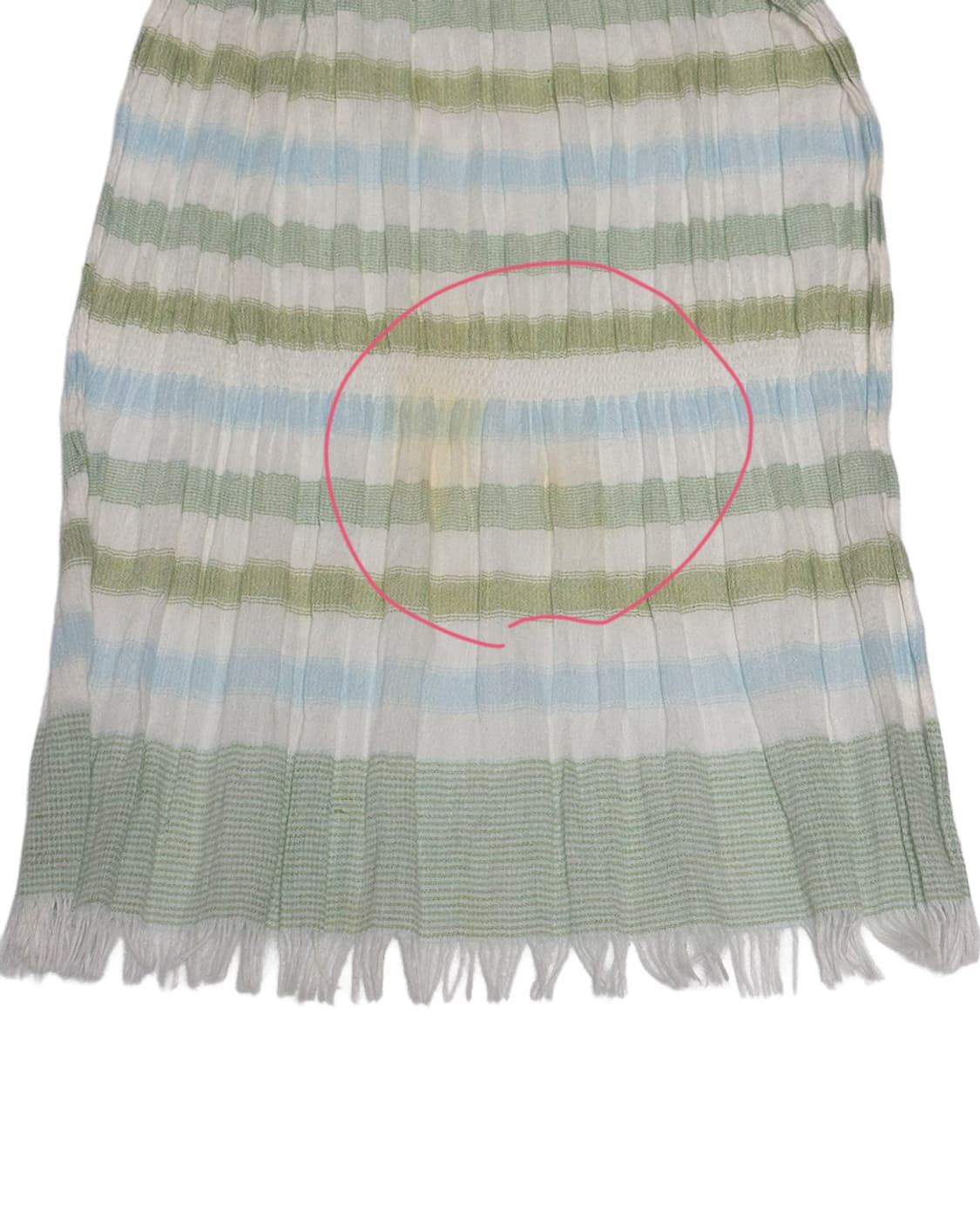 페일 민트 믹스 스트라이프 스카프 상품이미지5