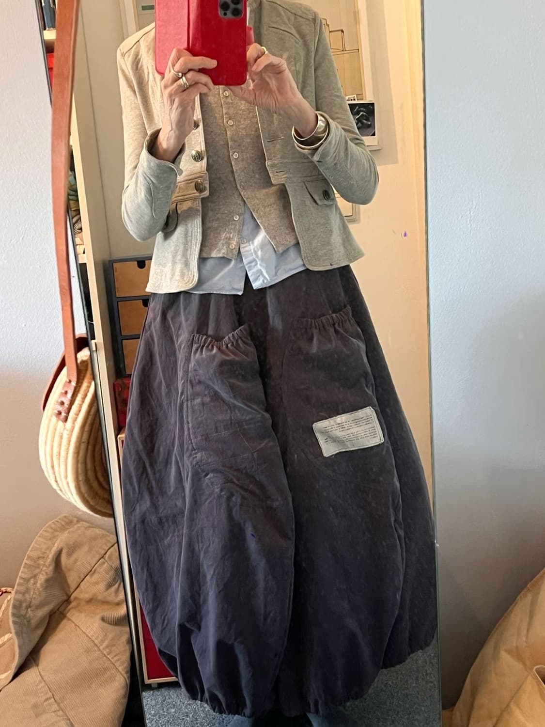 Vintage Button Ballon Skirt 상품이미지2