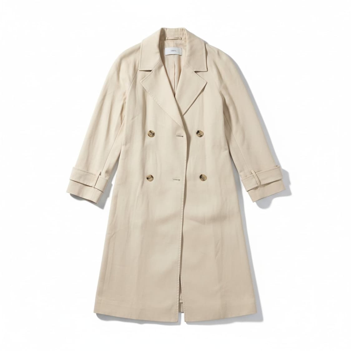 DEWL 더블 버튼 트렌치 코트 베이지 상품이미지1