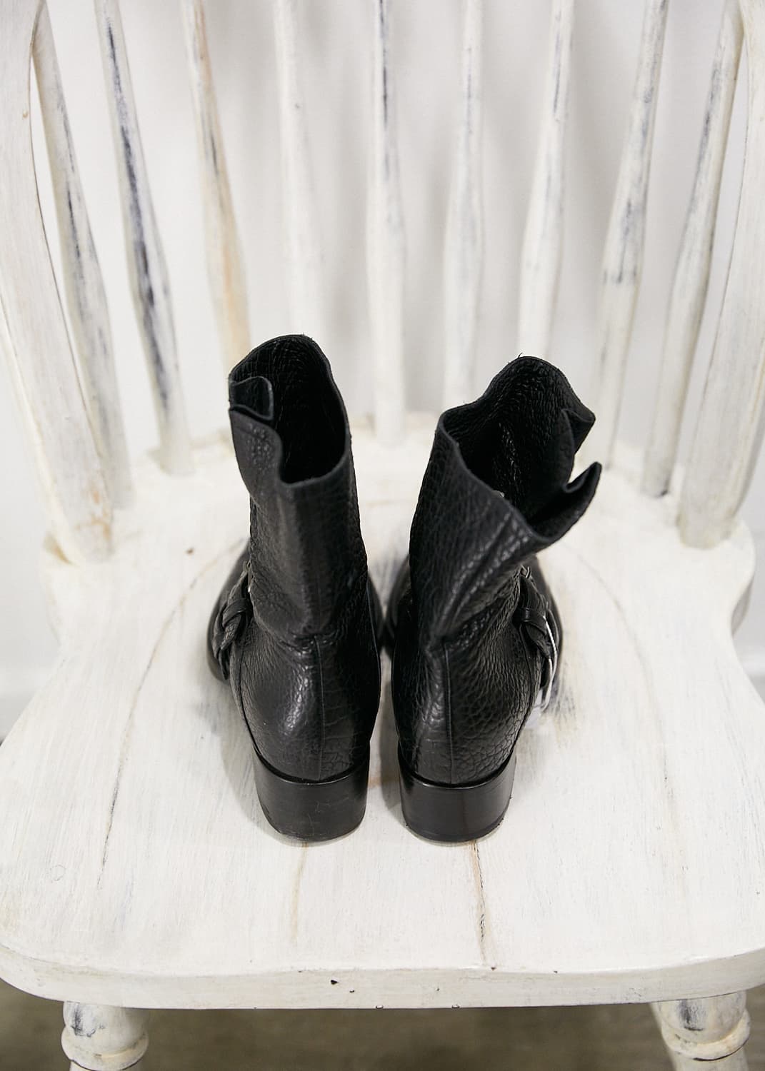 Double Buckle Moto Boots 상품이미지3