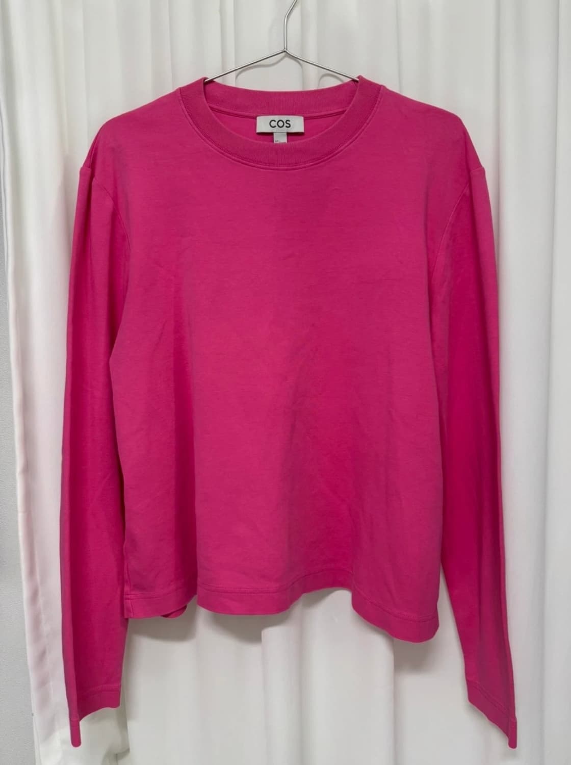 COS 핑크색 긴팔티셔츠 상품이미지2