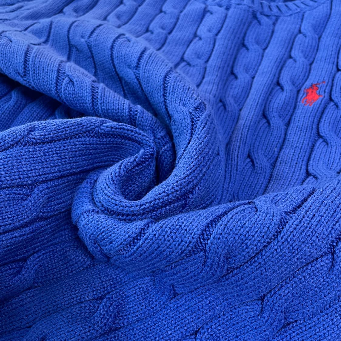[M] 폴로 랄프로렌 코튼 꽈배기 케이블 니트 QR인증 상품이미지5
