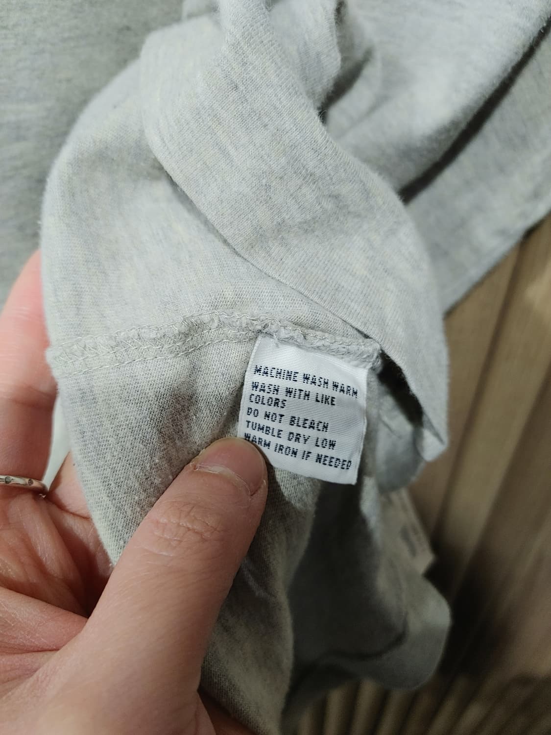 무배) 폴로 랄프로렌 로고 반팔티 오트밀 - M 상품이미지4