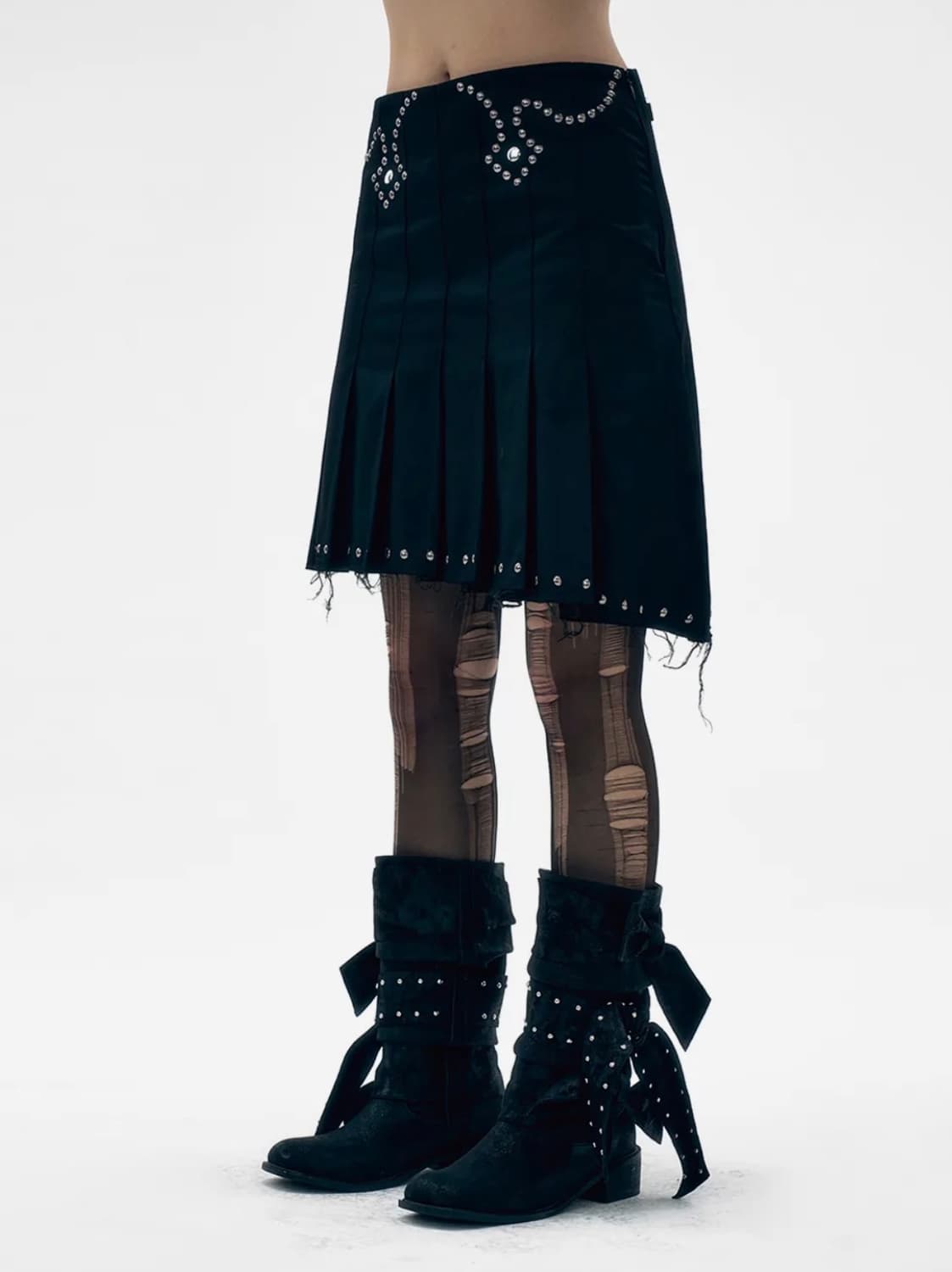 와이이이엘 26 SS 스커트 Yeel STUDDED PLEATED  상품이미지4