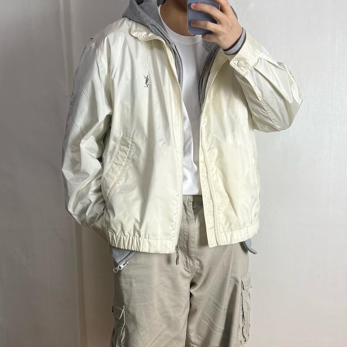 정품 입생로랑 빅로고 자켓 상품이미지1