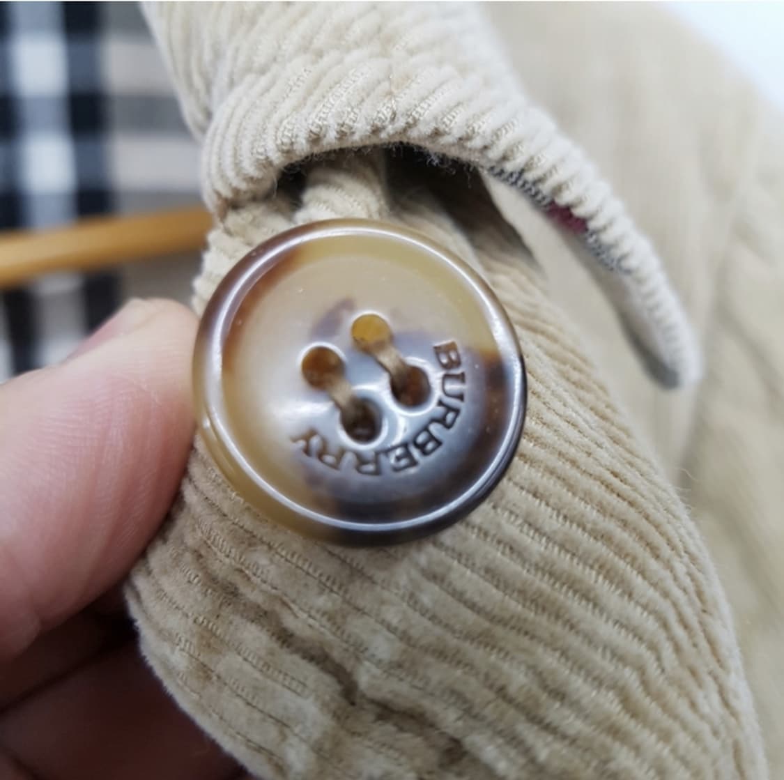 BURBERRY 버버리 런덴 코듀로이 퀼팅 자켓 상품이미지5