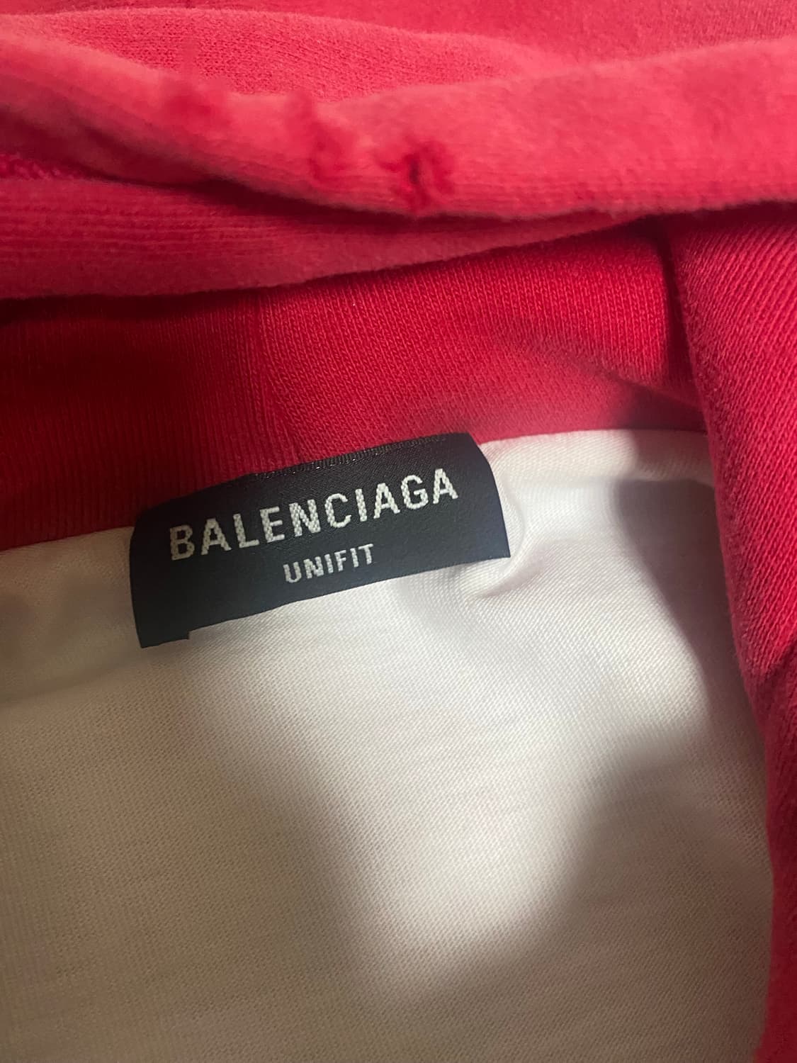 [XS] 발렌시아가 디스트로이드 후드 라즈베리 상품이미지4