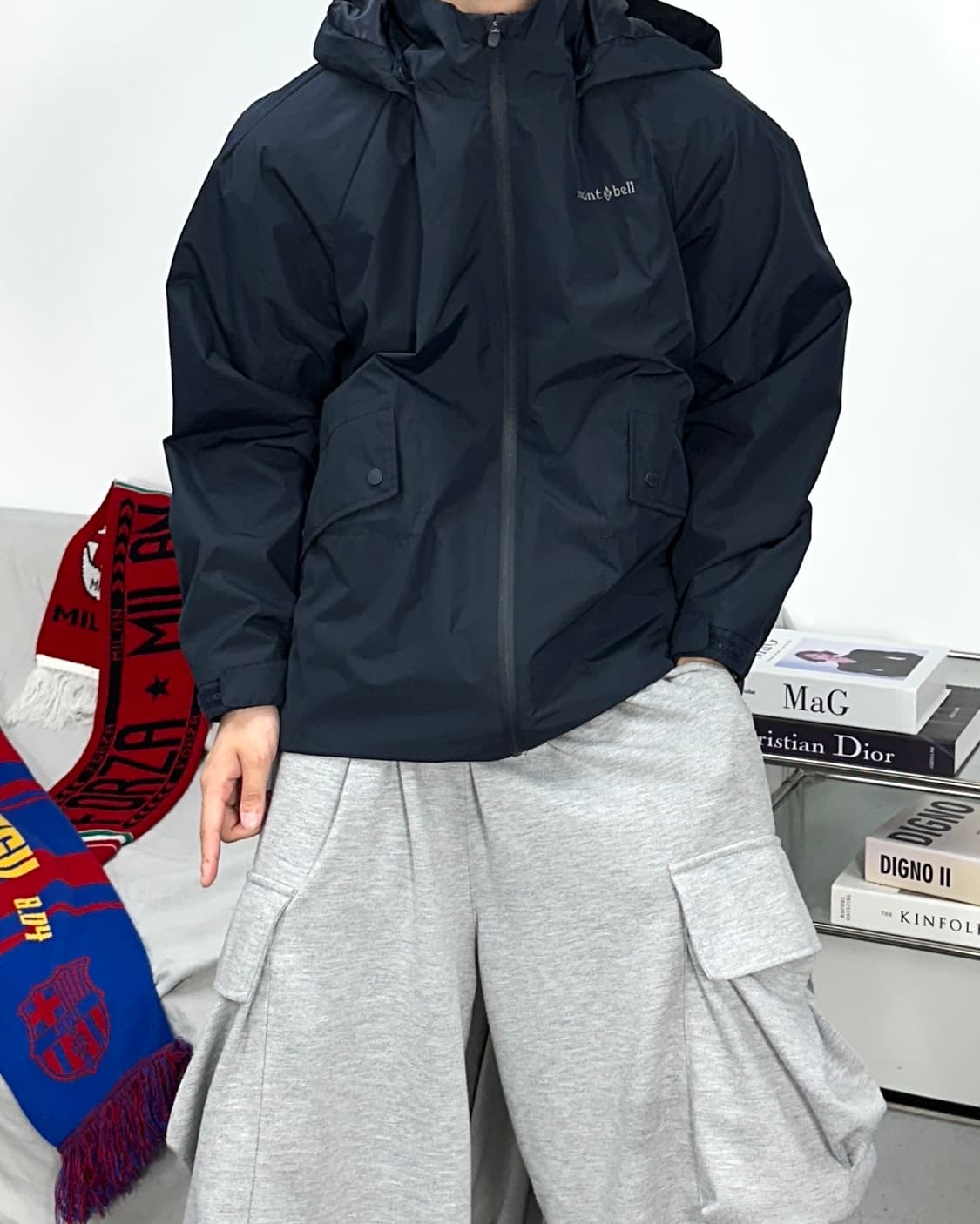 몽벨 네이비 바람막이 L 상품이미지2