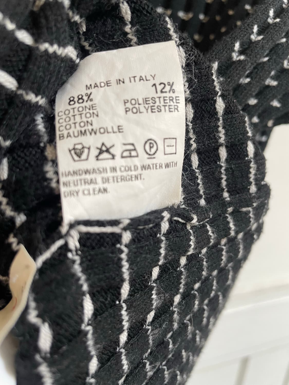 알마니 컬렉션 모크넥 골지 니트 나시 상품이미지8