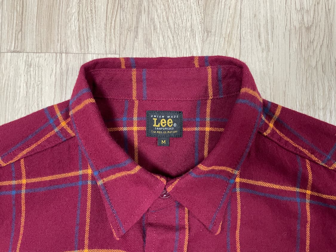 95~100) 60's 복각 Lee 플란넬 워크셔츠 상품이미지3