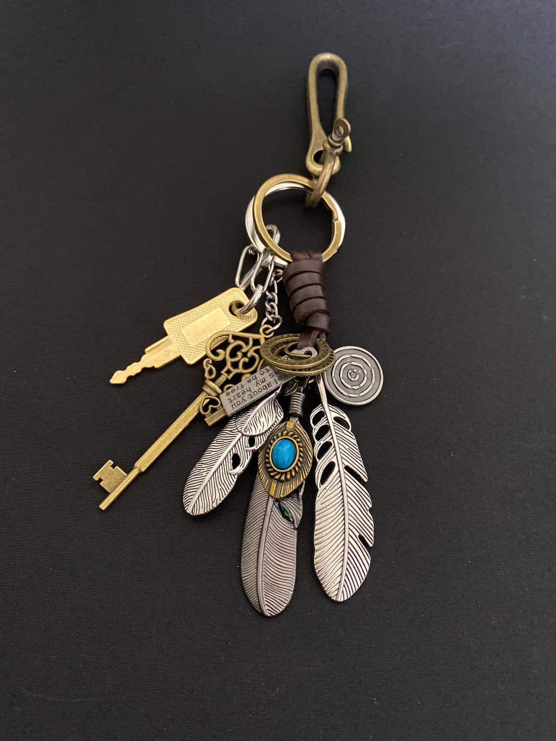에스닉 깃털 키링 상품이미지1