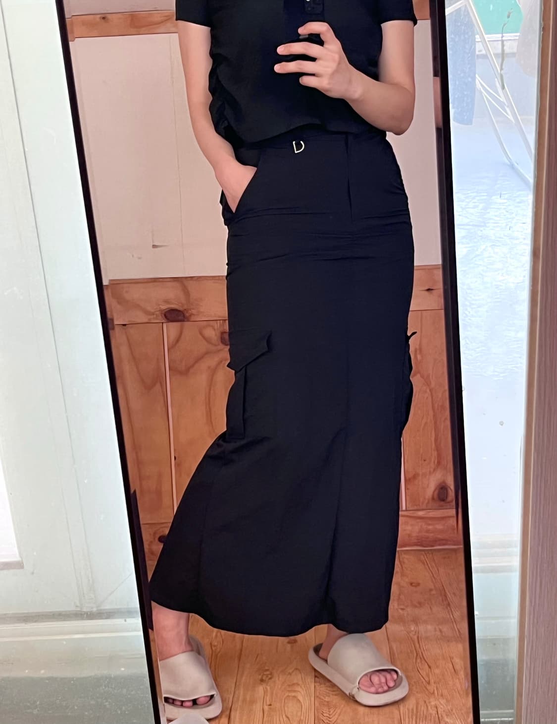 Clo studio 나일론 스커트 상품이미지1