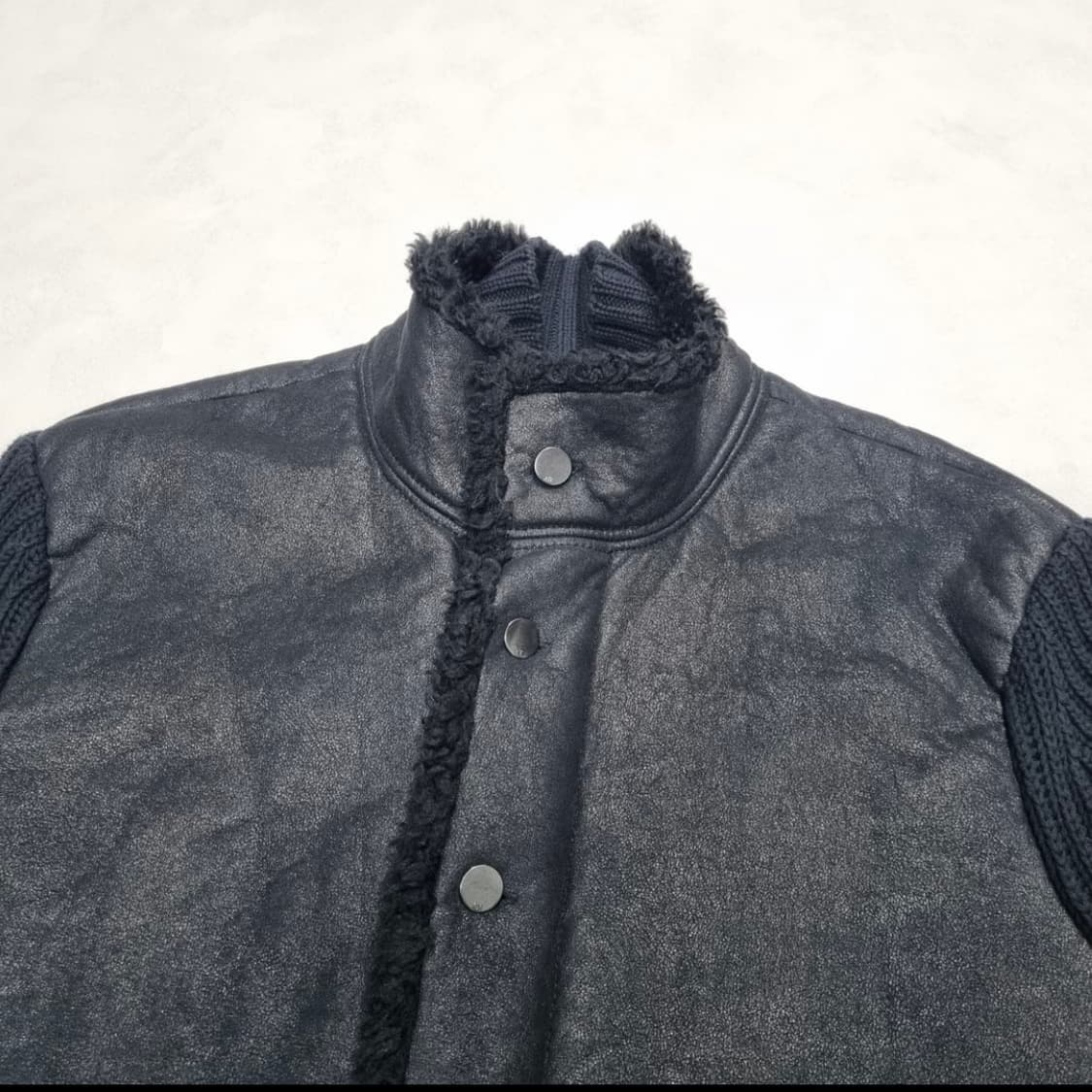 아르마니 익스체인지 무스탕 니트 자켓 -L 상품이미지3