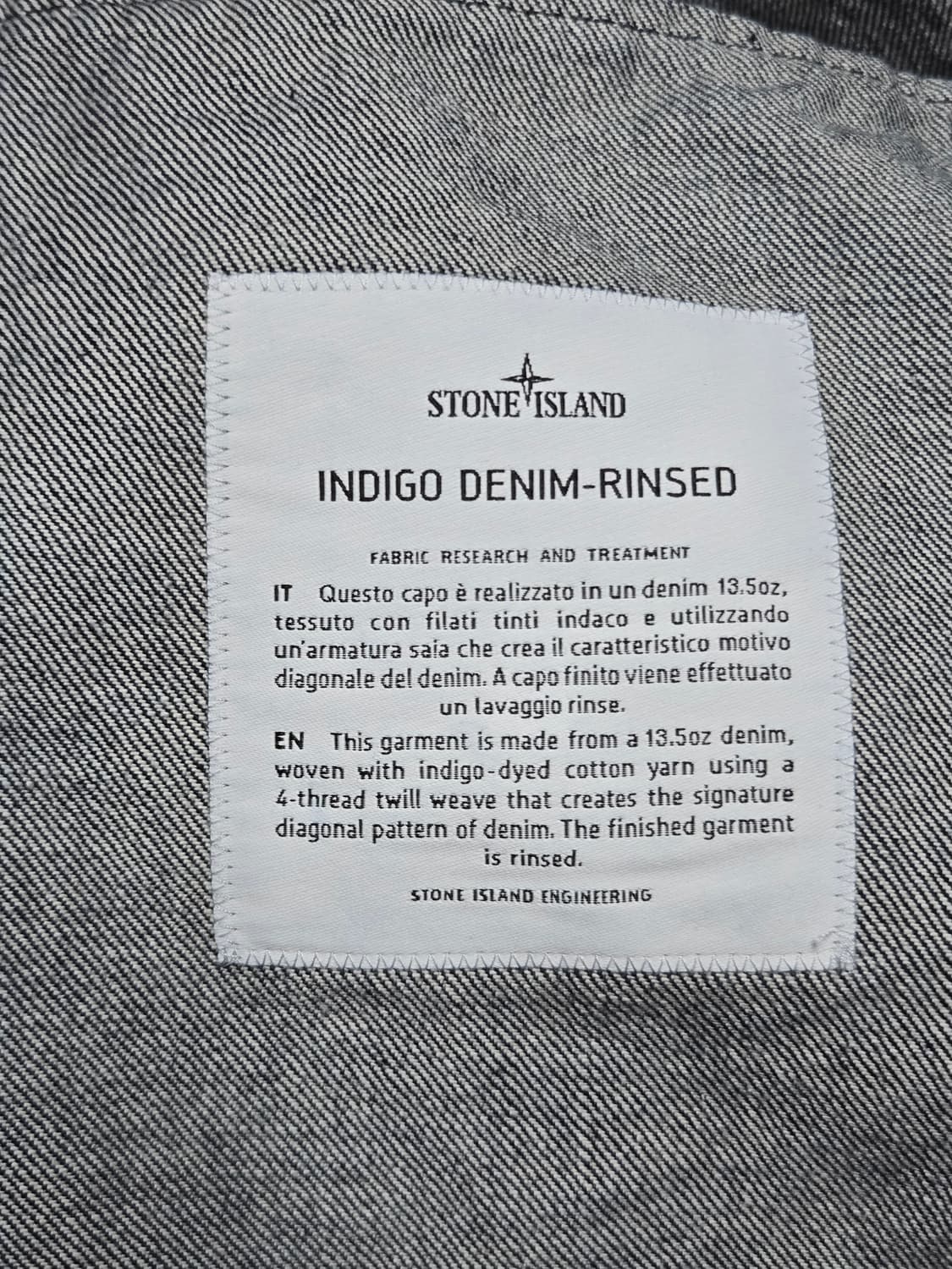 스톤아일랜드 26ss 데님 자켓 M사이즈 상품이미지10