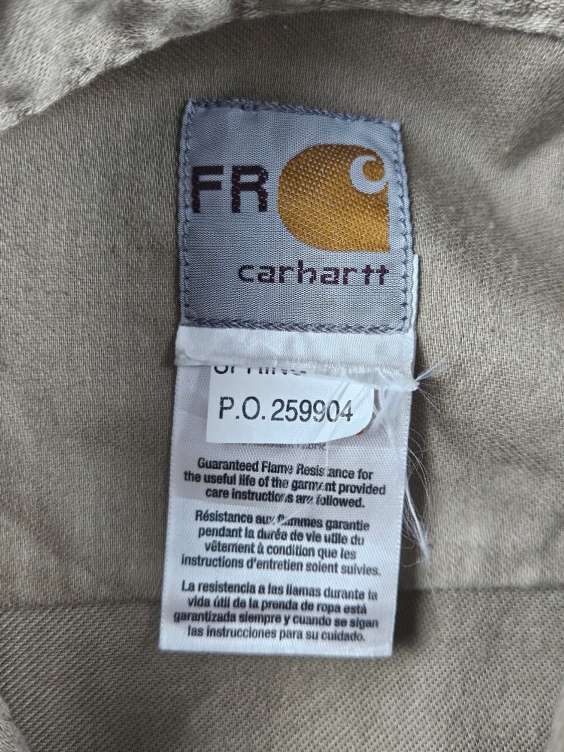 FR 칼하트 파이로세이프 포켓 워크 셔츠 ( L추정 ) / 11285 상품이미지9
