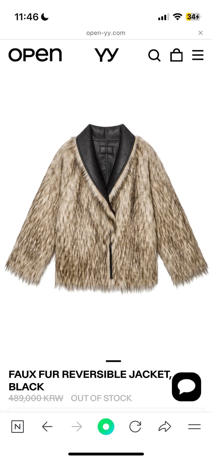 오픈와이와이 openyy FAUX FUR REVERSIBLE JACKET 상품이미지2