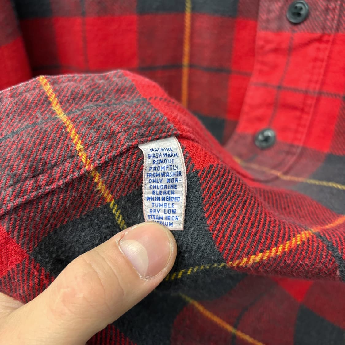 90s 폴로 랄프로렌 소프트 플란넬 타탄체크 워크셔츠 컴포트핏 N661 상품이미지8