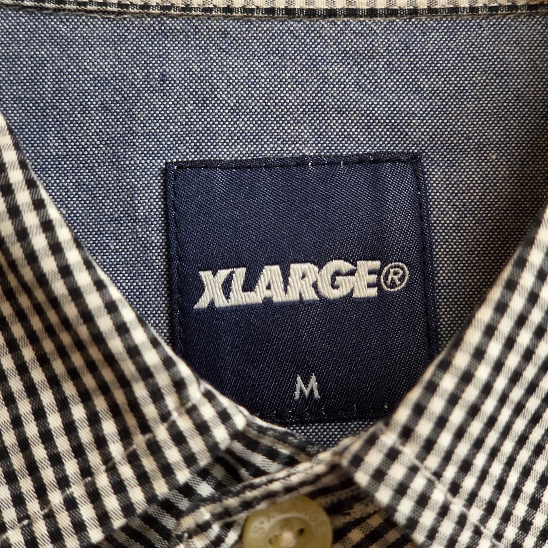 JPN 엑스라지 체크 배색 반팔 셔츠 상품이미지9