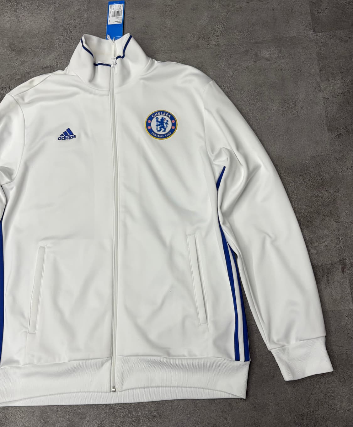 (새상품) 10s 아디다스 첼시 져지 데드스탁 트랙 자켓 화이트 상품이미지3