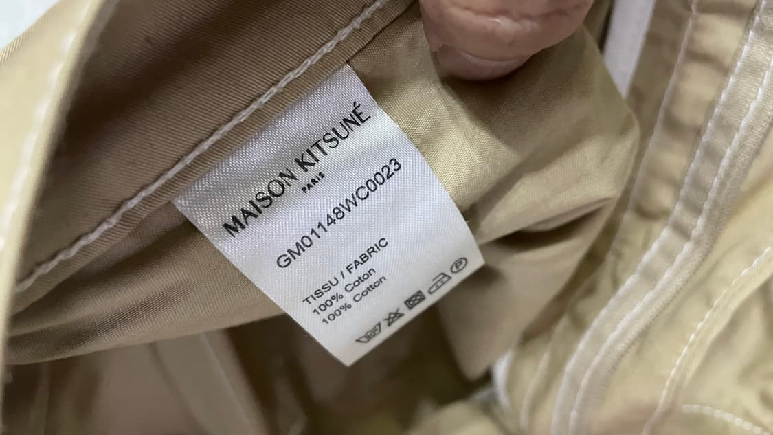 메종키츠네 투 플리츠 팬츠 상품이미지5
