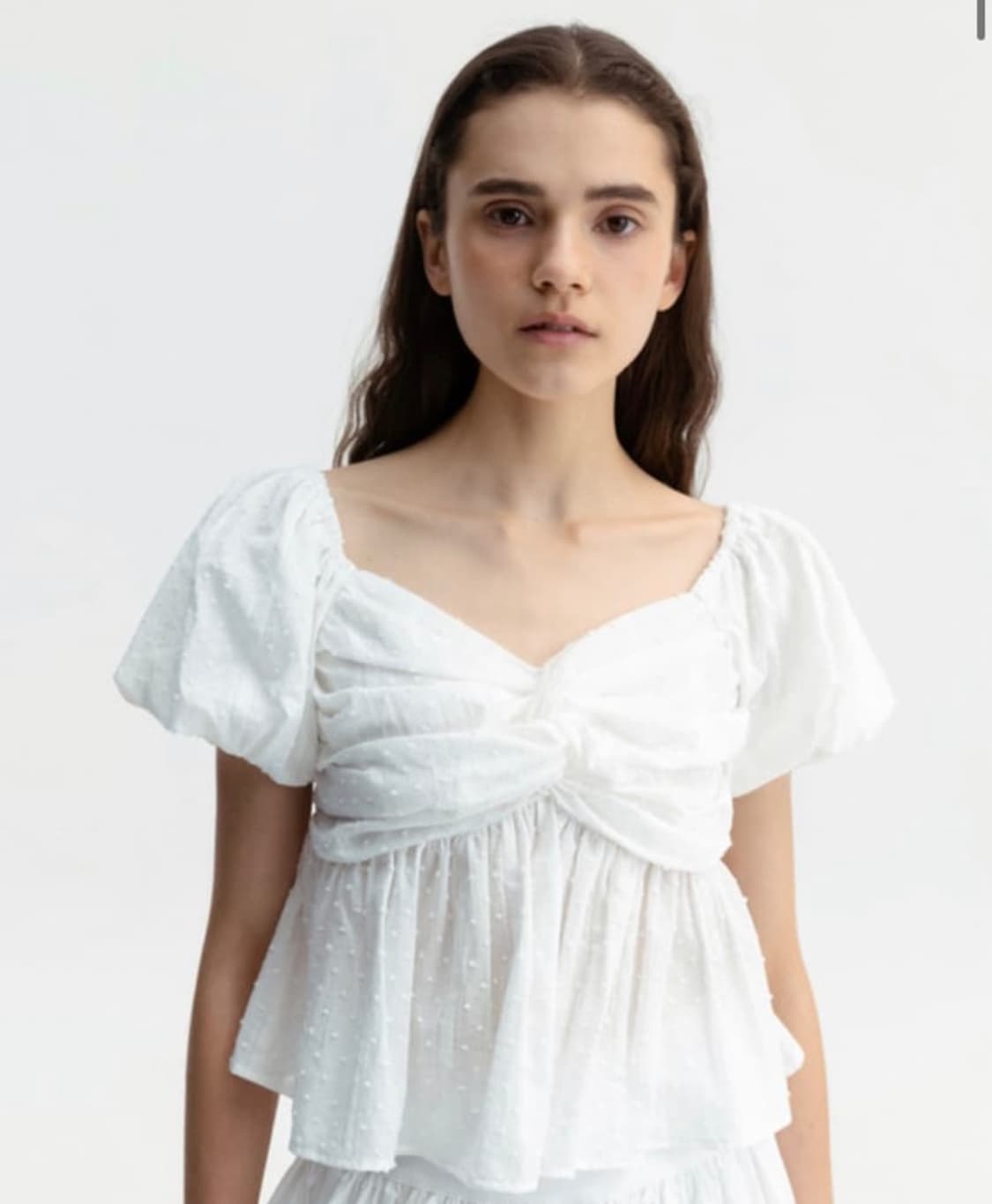 더티스 thetis 트위스트 프론트 블라우스 상품이미지2