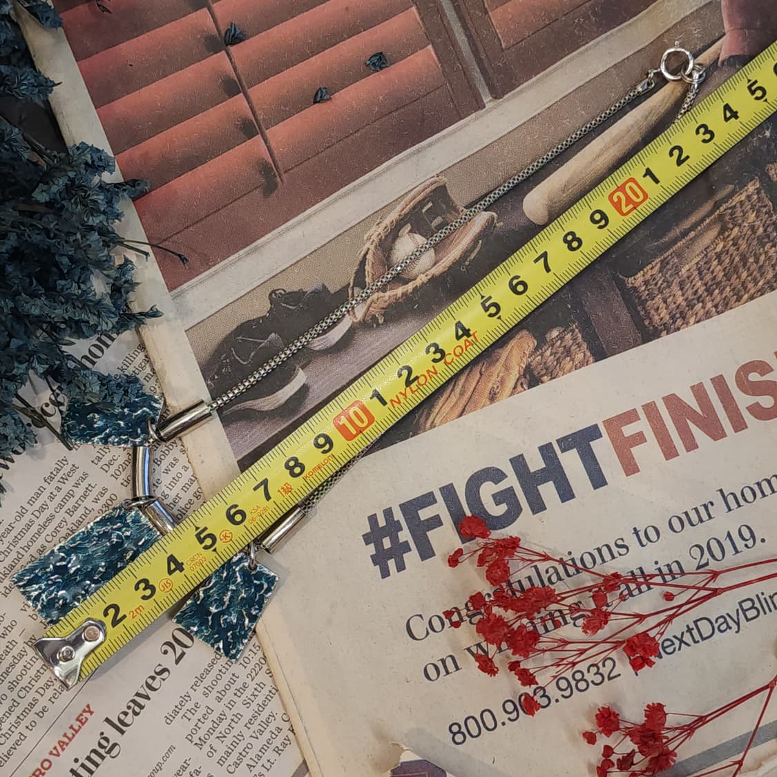 90s 프랑스 빈티지 목걸이 푸른 파도의 속삭임 팬턴트 목걸이 히피스타일 상품이미지6